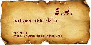 Salamon Adrián névjegykártya